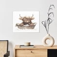 thumbnail image 6 of Lsque Cute Cow Bath Print Wall Art – Decorative Picture for Living Room, Bedroom, and Office (Horizontal), 6 of 6