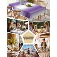 thumbnail image 6 of Purple White Ombre Tablecloth Rectangle Table Cloth 60x84, Waterproof Tablecloth Outdoor Table Cloth, Modern Abstract Art Farmhouse Gradient Washable Table Cover for Kitchen Dinning Party, 6 of 8