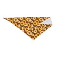 thumbnail image 3 of Xecao Vintage Wood Grain Sunflower B for Pet Bandana - A Stylish Triangle Accessory for Small to Large Dogs, Puppies, and Cats, 3 of 9