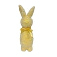 thumbnail image 6 of 9.6-Inch Colorful Flocked Bunny Figurine with Bow Tie, 5 PCS Spring Easter Table Centerpiece Decor for Home, Party, or Office, Indoor Festive Bunny Decoration for Mantel and Tabletop, 6 of 8