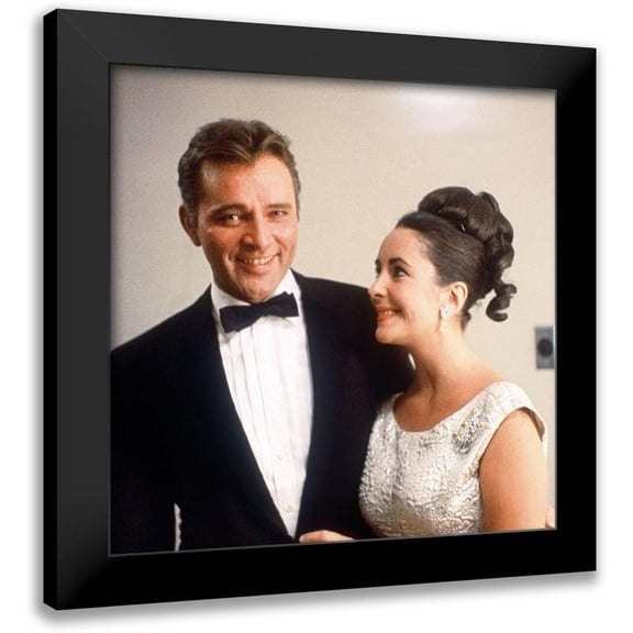 Hollywood Photo Archive 12x12 Black Modern Framed Museum Art Print Titled - Elizabeth Taylor