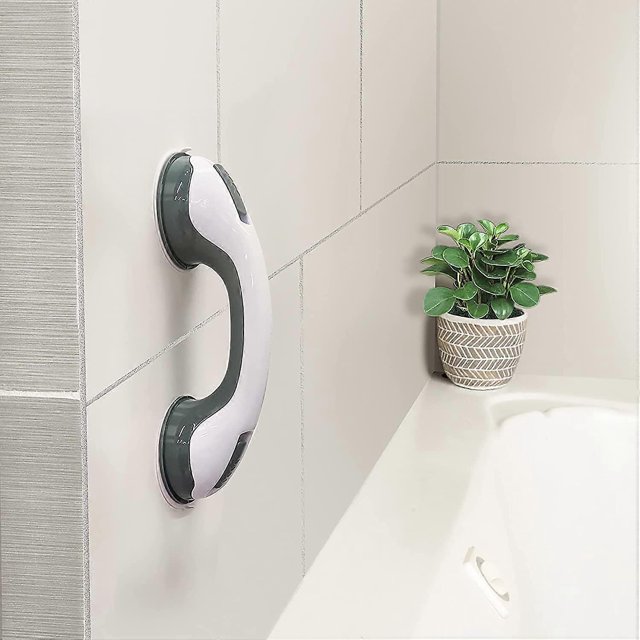 ZHAOCHENG Barras de apoyo para ducha - 12 barras de apoyo para baño, ventosas de seguridad con doble bloqueo, barras de apoyo para ducha para personas mayores, producto de asistencia para discapacitad