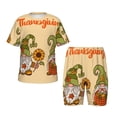 thumbnail image 1 of Balery Gnomes Happy Thanksgiving Conjunto de Pijama Infantil de Manga Corta con Estampado – Ropa de Dormir de Algodón Suave-Medium, 1 of 6