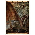 thumbnail image 2 of Herbert Cole 18x24 Gold Ornate Framed and Double Matted Museum Art Print Titled - A Child's Book of Warriors Pl 14 (1907), 2 of 4