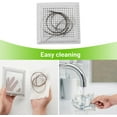 thumbnail image 4 of Shower Drain Cover Hair Catcher,Quality Drain Hair Catcher for Bathroom Floor,Square Hair Catcher Shower Drain -No Rust! Shower Hair Drain Catcher to Keep Away from Clogged Drain, 4 of 8