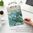 thumbnail image 5 of FMSHPON Cherry Blossom Butterfly Clipboard Hardboard Wood Nursing Clip Board and Pull for Standard A4 Letter 13x9 inches, 5 of 7