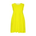 thumbnail image 4 of Huvoen Robe d'Été Mignonne pour Enfants Petites Filles Robe Quotidienne Vacances Imprimé Sans Manches Décontractée Mignonne Douce Jaune 5 Ans, 4 of 5
