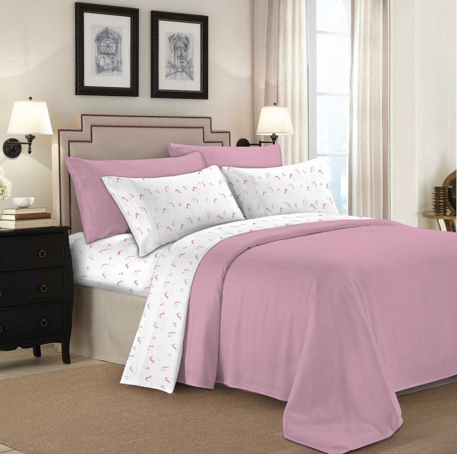 Johnson Home Premium 160 GSM Ultra Plush, Breathable and Durable, Combed Cotton Flannel Sheet Set - Deep Pocket - Easy to Fit