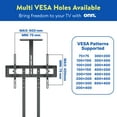 onn. Rolling Floor TV Stand, 32"70"