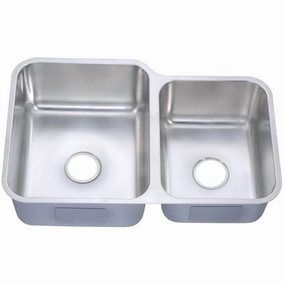 Dawn® Undermount Double Bowl Sink (Small Bowl on Right)