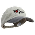 thumbnail image 5 of I Love Dance Embroidered Pigment Dyed Wash Cap - Beige Black OSFM, 5 of 5