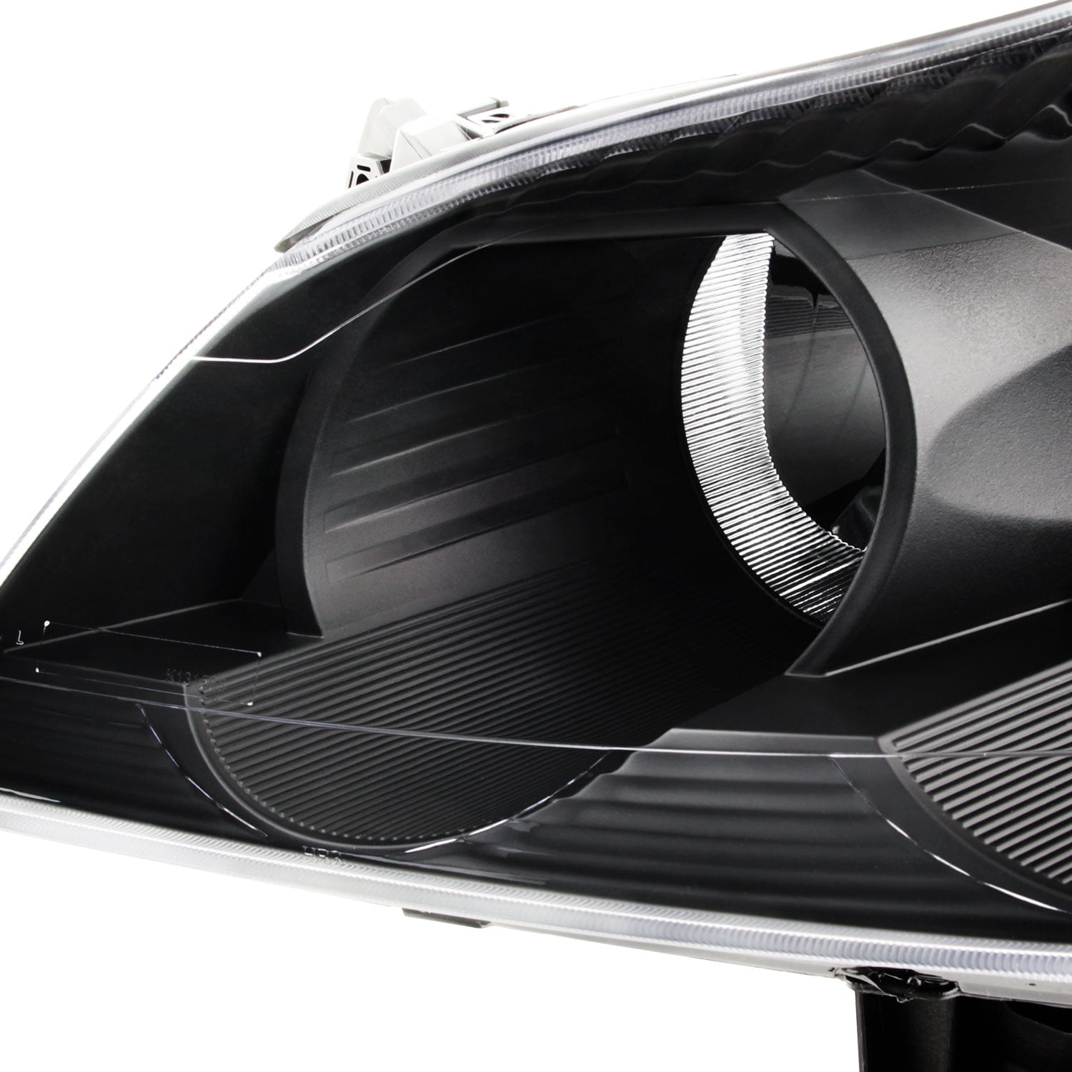 AKKON - Fits 2009 2010 2011 2012 Chevy Traverse Black Bezel Headlights Headlamps Direct Replacement