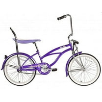 Wonder Wheels Adjustable Seat Height 20" Cruiser Bike, Purple