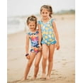 thumbnail image 3 of Millie Loves Lily Female Lemon Print Ruffle-Accent Swimsuit One-piece UPF 50, Sizes 2-10, 3 of 7