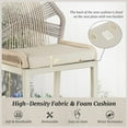 thumbnail image 7 of Dycanpo 26.5''H Counter Height Bar Stools Set of 4, Boho-Style Rattan Chairs - Cream, 7 of 7
