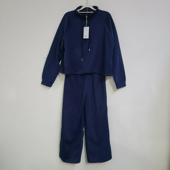 ZKRUBS Fleece-Lined Thermal Tracksuit Set – Men's & Women's Winter Jogging Suit with Hoodie & Drawstring Pants