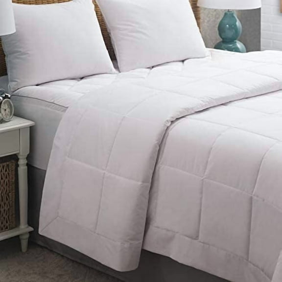Allied Home Down Alternative Bed Blanket - Machine Washable Comforter Blanket - Soft Microfiber Bed Blanket Comforter with Cloud Quilt Construction - Alternative Down Comforter Queen, 90” x 90”