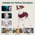 thumbnail image 6 of Kuoser Dog Anxiety Vest, Soft and Breathable Calming Shirt for Pet, Adjustable Dog Anxiety Relief Jacket for Thunderstorm, Fireworks, Travel, Separation, Red, S, 6 of 7