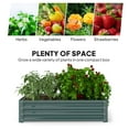 thumbnail image 4 of KWUXIN Galvanized Raised Garden Bed 4x4 Steel Frame in Green Color for Vegetables, Flowers, Plants, and Herbs, 4 of 9