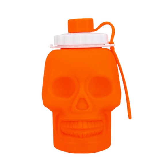 Halloween Foldable Water Bottle Pattern Silicone Sports Cup Travel Cup Giraffe Coffee Mug with Glass Cups with Mini Mug Coffee Cups Beverage Glasses 16 Ounce Glass Double Wall Coffee Cups Travel