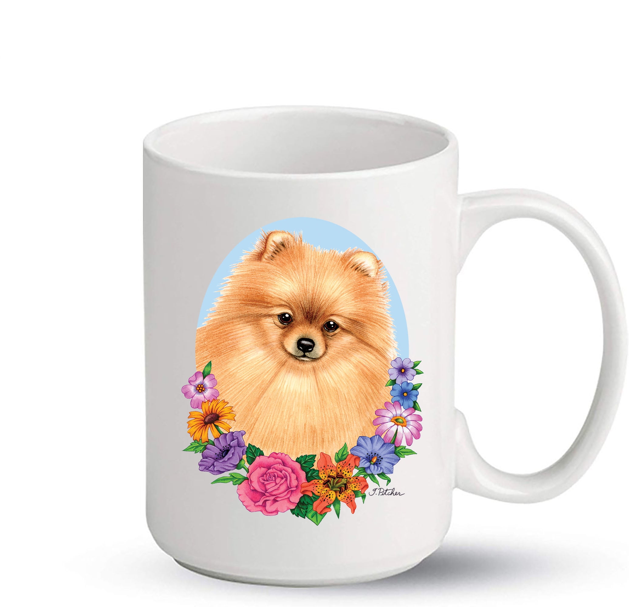 pomeranian coffee mug