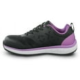 thumbnail image 3 of SR Max  Dillon, Women's, Black/Purple, Athletic Style, MaxTRAX Slip Resistant, Steel Toe Work Shoe (7.5 M), 3 of 5