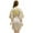 Gold, variant on Women Short Sleeve Robe Summer Lightweight Silk Bathrobe for S-2XL Foil Letter Party Robes
