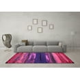 thumbnail image 3 of Ahgly Company Indoor Square Oriental Pink Modern Area Rugs, 7' Square, 3 of 4