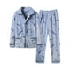 thumbnail image 2 of Pijama de otoño e invierno para hombre, pijama de polar coral, traje de franela cálida con forro polar para el hogar, 2 of 6