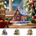 thumbnail image 2 of PEIBang Christmas Table Decorations,2D Acrylic House Decor with Base Christmas Centerpiece for Winter Holiday Home Party Decor, 2 of 6