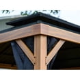 thumbnail image 2 of Yosemite Gazebo Aluminum Frame Wood Finish 10 x 10, 2 of 9