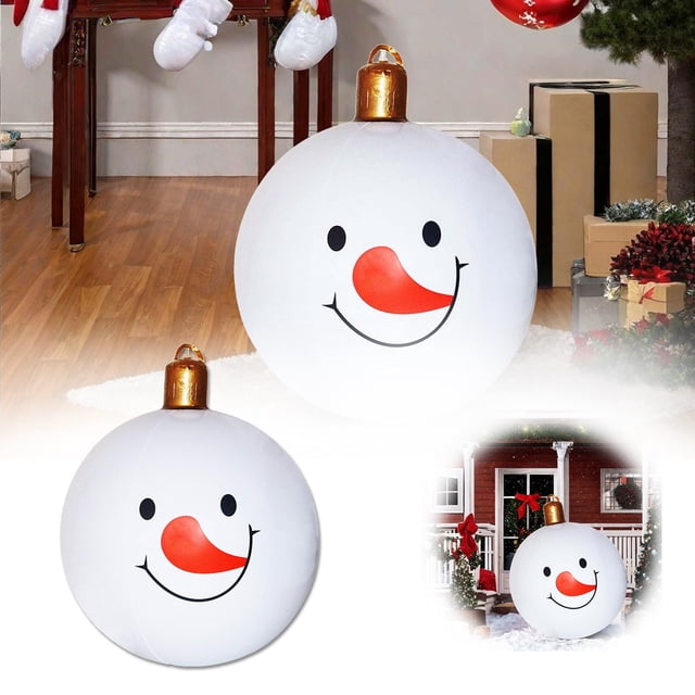 22 Inch Inflatable Snowman Outdoor Christmas Yard Decoration for Holiday Party Festive