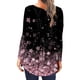 thumbnail image 4 of Pntutb Mujer Casual Camiseta Impreso Manga Larga Cuello Redondo Fruncido Pullover Blusa tops Pntutb Pntutb-7575, 4 of 6