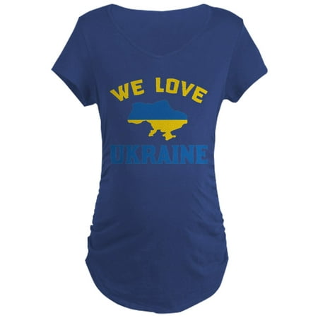 

CafePress - We Love Ukraine Maternity T Shirt - Maternity Dark T-Shirt