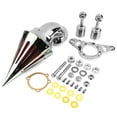 thumbnail image 3 of Krator Motorcycle Chrome Spike Air Cleaner Intake Filter Compatible with 2004-2007 Harley HD Dyna Super Glide Street Bob, 3 of 9