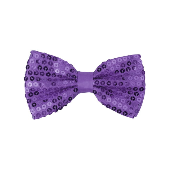 INSPIRAR CHIC Corbatas de Moño para el Día del Padre para Hombres, Corbatas de Moño Ajustables de Longitud de Cuello, Color Sólido, Morado