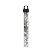 Offray Accessories, Silver Multi Faceted Gems in Tube add a wonderful sparkle to craft projects, .317 ounces, 1 Package