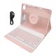 thumbnail image 1 of Funda magnética para tableta iOS Pro de 11 pulgadas (2019, 2020, 2021 y 2022), giratoria, desmontable, translúcida, con portalápices y teclado, color rosa, 1 of 14