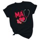 thumbnail image 4 of Camisetas con estampado de letras y cuello redondo de verano para mujer, blusas femeninas cómodas y elegantes, Tops OAVQHLG3B Store  lin121212, 4 of 5