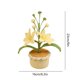 thumbnail image 3 of Bonsái de Escritorio con Flor Artificial Tejida a Mano para Decoración Del Hogar., 3 of 6
