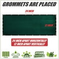thumbnail image 2 of ColourTree 4' x 50' Green Fence Privacy Screen Windscreen Cover Fabric Shade Tarp Netting Mesh Cloth - Commercial Grade 170 GSM - Cable Zip Ties Included - We Make Custom Size, 2 of 4