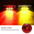 thumbnail image 2 of Signal Led Latéral de Camion 3 Led Rouge Haute Luminosité Grand Volta Rouge, Jaune et S 12-24 V, 2 of 3