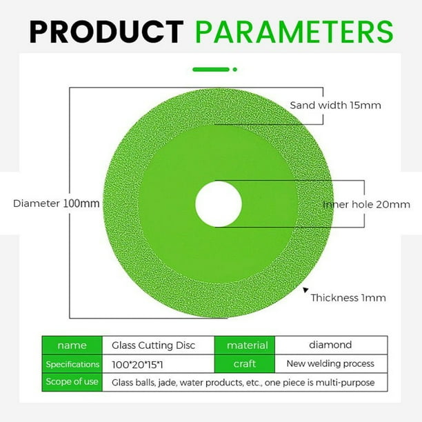 Glass Cutting Disc Cut Off Wheels Ultra Thin Cutting Disc Glass