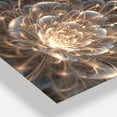 thumbnail image 3 of Fractal Flower with Golden Rays - Floral Metal Wall Art, 3 of 3
