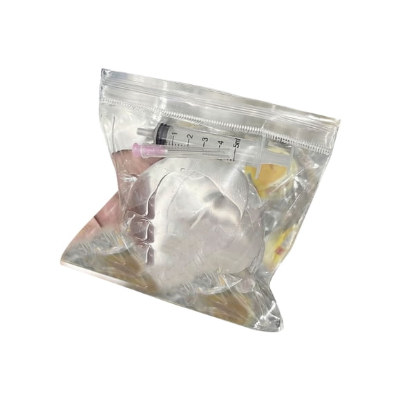 Stress Balls Squeeze, Sensory Squishy toys, 2 in Diameter, Clear Moldable, Squishy Sensory toys, Daily , Quiet office Use, Clear, 2 Pc