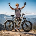 thumbnail image 5 of PUJH Powerful Dual Motor eBike, 26 Inch Fat Tires, 60V Electric Bicycle with Full Suspension and Hydraulic Disc Brakes for Adults, 5 of 9