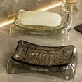 thumbnail image 6 of Modern Water Ripple Soap Dish, 2-Layer Self-Draining Bar Soap Holder Saver for Bathroom Shower Countertop, 6 of 6