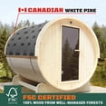 thumbnail image 3 of Sauna en Baril Extérieur, 3 of 6