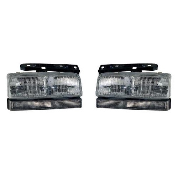 GOPARTS PAIR/SET Replacement for 1993 Buick LeSabre Front Headlightss