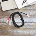 thumbnail image 2 of Reemplazo Usb C a cable de audio dual 1/4 Cable convertidor de equipo de audio de 2 m, 2 of 6